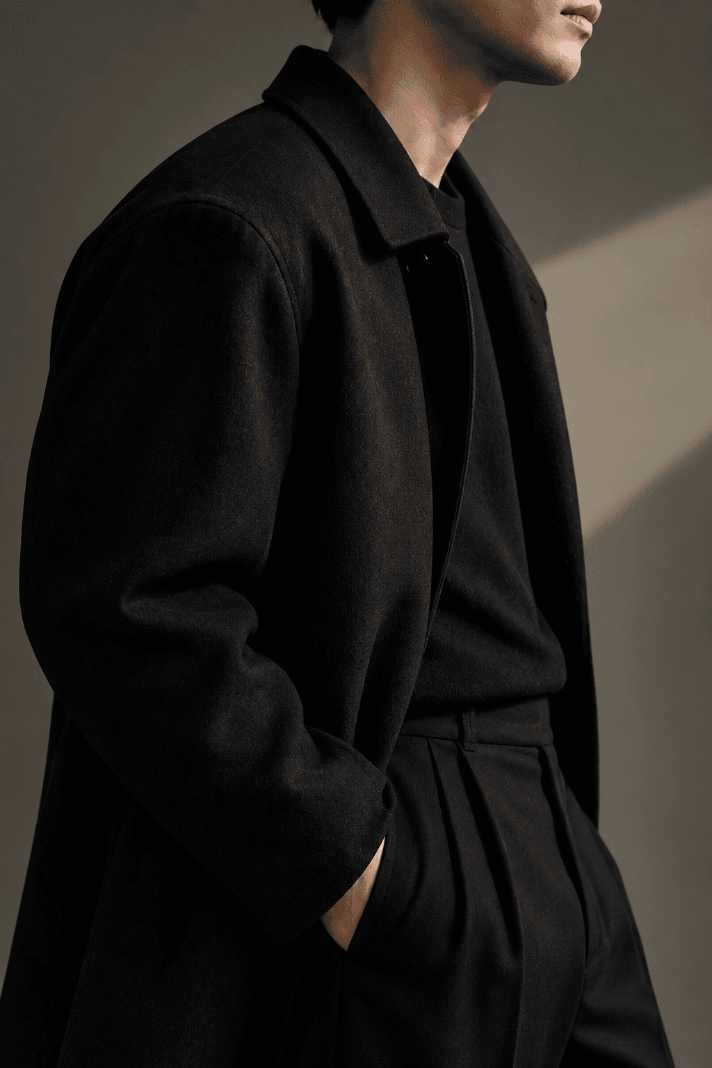 Dark tailored fashion